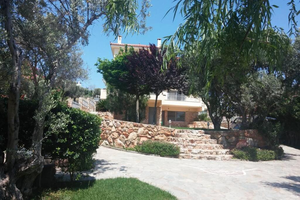 Seaside Villa Andronikos Amarynthos Bagian luar foto