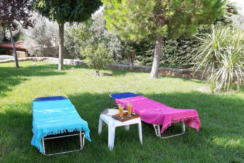 Seaside Villa Andronikos Amarynthos Bagian luar foto